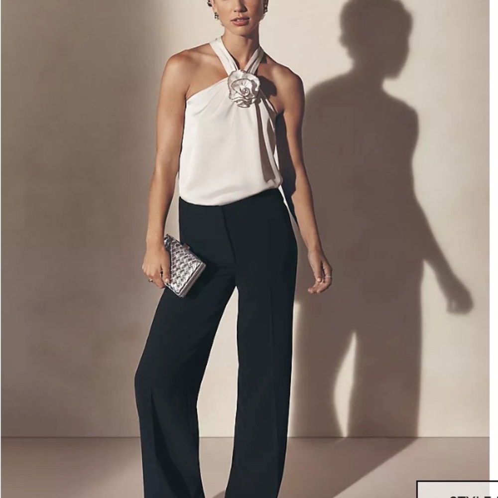 Ann Taylor Black Wide Leg Pants